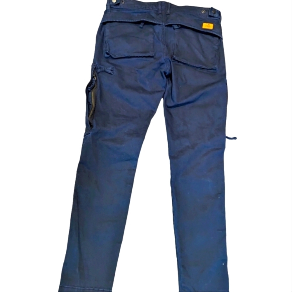 NWOT...PRPS Navy Side Zipper Skinny Pants...Size 33 - Picture 2 of 9